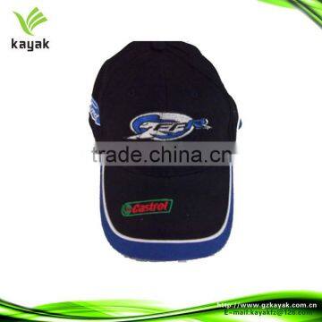 Raised embroidery racing cap for racing driver