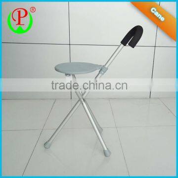 Best sale specialize designed tripod walking stick with chair for elderly