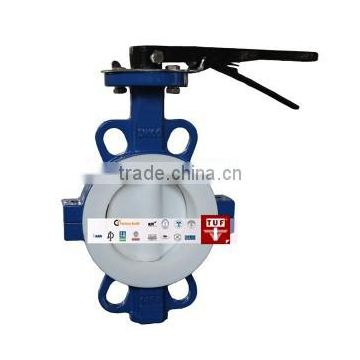 PTFE Lining Butterfly Valve with DNV / ABS ceritificate