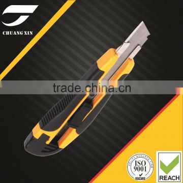 Rubber handle heavy duty cutter knife