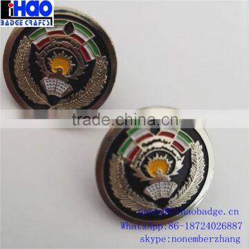 Cheap Custom Made Metal Pin badge, Design Enamel Military Security Button Badge