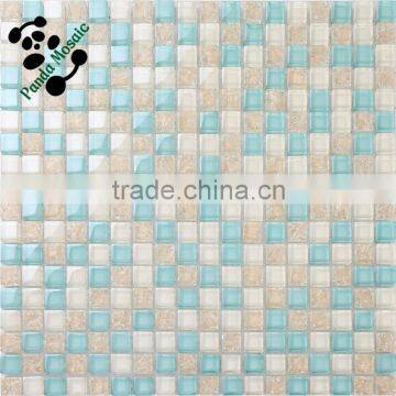 SMS05 300x300mm mosaic Blue crystal glass mosaic Swimming pool tile