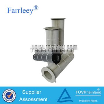 Farrleey Polyester Pleated High Quality Cartridge Air Filter For Food Industrial