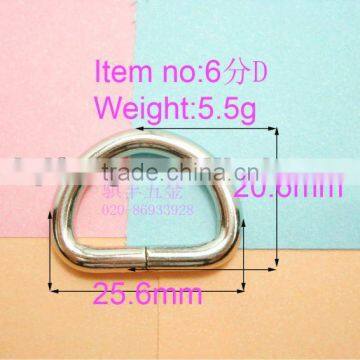 iron d-ring for bag-3/4"