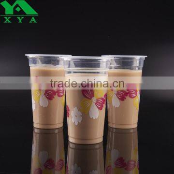logo printed clear plastic cups