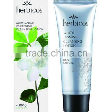 Customised White Jasmine Whitening Cleansing Lotion/OEM Cosmetics Facial Cleanser