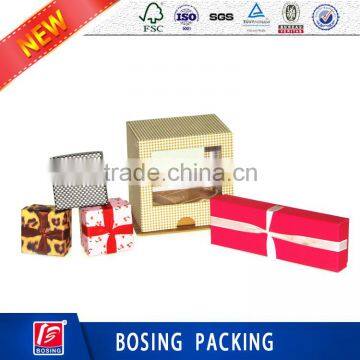 various sizes for gift rigid packaging box for watch/necklace/scarf