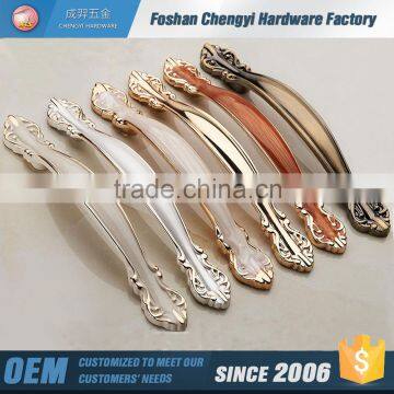 Zinc alloy ivory finish furniture handle