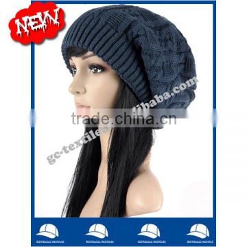 New product for 2014 Wholesale china manufacture OEM CUSTOM LOGO winter warm women wool crochet beanie hat and cap