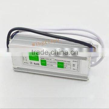 12v 80w Waterproof IP67 Led Driver , Outdoor 80w Led Driver With 2 Years of Warranty