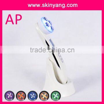 2016 Professional EMS Electroporation RF LED bio light handheld photo facial beauty device & skin rejuvenation