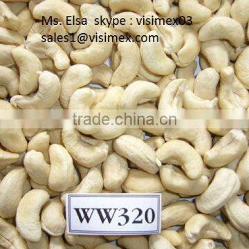 Vietnam cashew kernels WW320 high quality