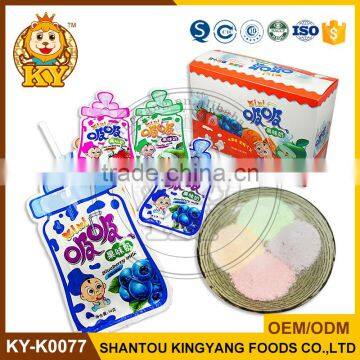 Dry Eat Drink Fruit Milk Candy In powder Form With Stick