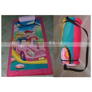 beach towel inflatable pillow