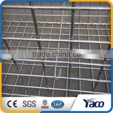 Bright surface HDG beautiful 4mm diameter customized welded gabion box