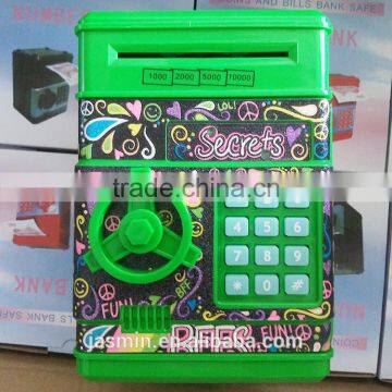 2016 wholesale Digital Safety Money Box with Coin and paper money Counter