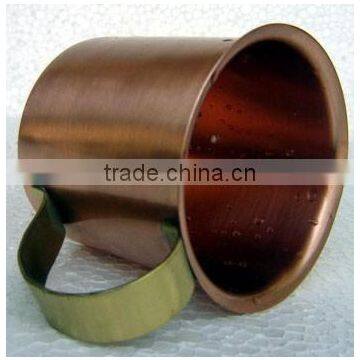 Worlds No 1 Customized Pure Solid Copper Metal Moscow Mule Mug Tableware Drinkware Cocktail Mixology Barrel Shape Dutch Style