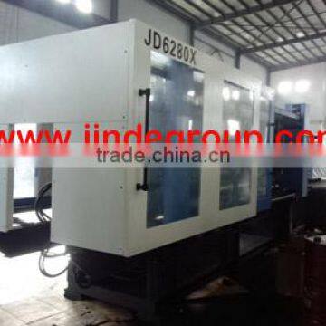 JD5580X Big horizontal pallet food container talbeware injection molding machine with servo motor