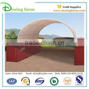 Storage container shelter for stocking goods