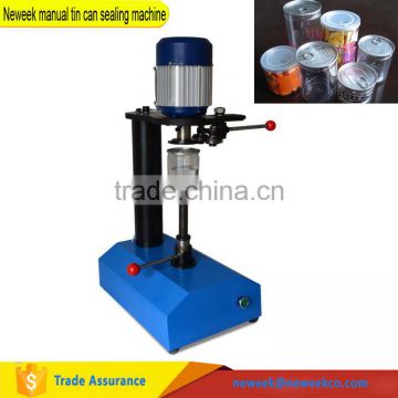 Neweek easy operate glass paper cans manual tin can sealing machine