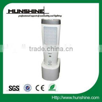 2014 hot selling 15 led motion sensor light led light with recharger battery for emergency