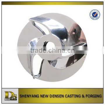 Foundry custom high precision steel sand casting parts pump impeller