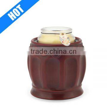 hot sale personalized color glazed decorative candle jar ceramic warmer crock