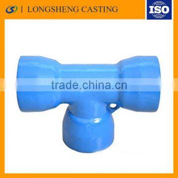 EN545 DI all tee PVC pipe fittings PN16 DN75-DN300