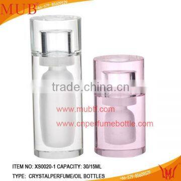 Transparent & Pink Cystal Perfume (Oils )Bottles
