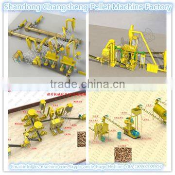 CSPL 2016 ECO CE approved 1 t/h complete line production for wood pellet/pellet line for sale