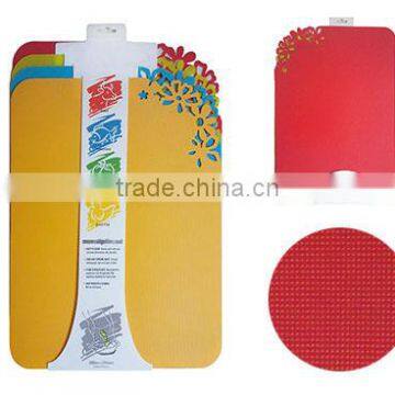 4pcs In1 Set Anti-skid Flexible Plastic Chopping Mats