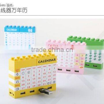 DIY Blocks Usb 2.0 Hub Calendar With Bluetooth/usb Hub With Cable/Executive DIY Desk Calendar 2015 photo-5