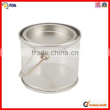 custom design clear round pvc box