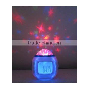 LED Projector Night Light for Babies and Kids as Gifts and Presents Large LCD Alarm Clock photo-5