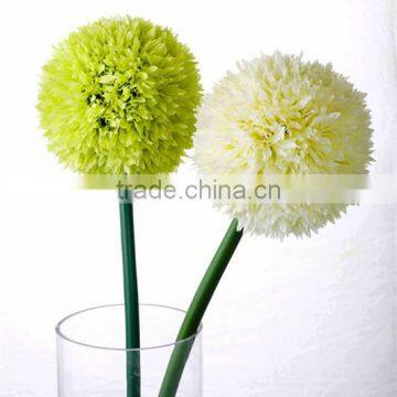 SJ13001117 Single Plastic Stem With Flower Ball Silk Flower photo-3
