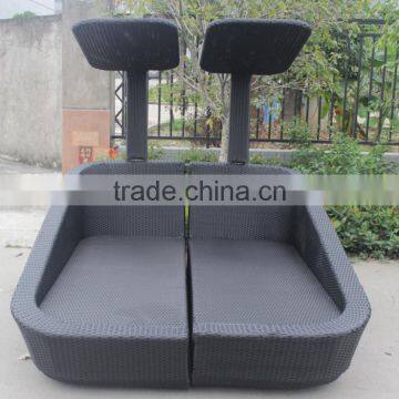 2016 New Design Hetel Poolside Day Bed Outdoor Rattan Sun Bed photo-4
