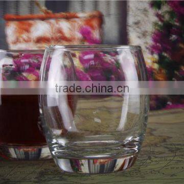 Egg Shape Clear Glass Drinking Cup for Red Wine and Whiskey photo-5