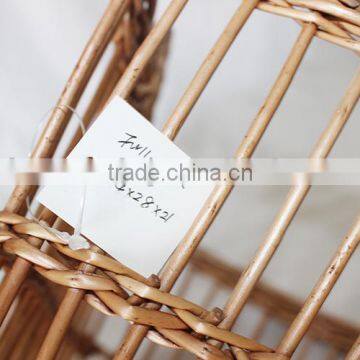 Vintage Decorative Wicker Woven Hanging Basket for Storage photo-4