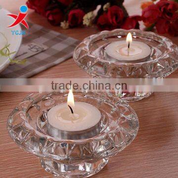 clear butter lamp/Transparent glass candle holders