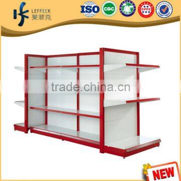 Price advertising double side store retail shelving grocery/ gondola display stand