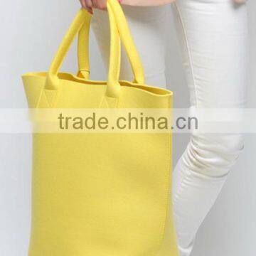 2017 wholesales low price felt non woven lady shopping hand bag tote bag china supplier