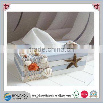 Wedding Decorative Vintage Art Wooden Tissue Box photo-2