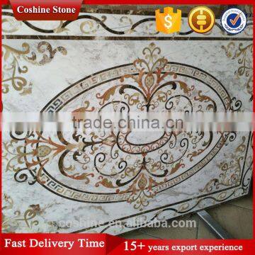 Factory price professional design waterjet marble stone carpet floor tile