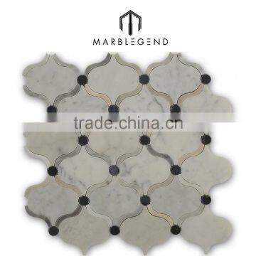 Italy white carrara marble mosaic