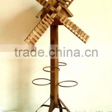 Mini Wooden Cart for Flowers and Plants