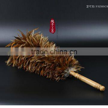 Wood Handle Cock Feather Duster photo-4