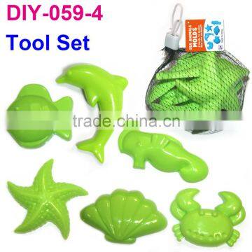 6 Sea animals Sand Molds Set