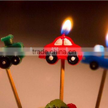 Hot Sale Carton Car Birthday Candle for Children