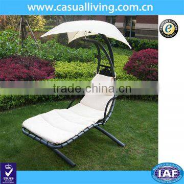 Swing Chaise Lounge Chair Hammock Lounger - Tan