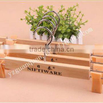 trousers hanger with hooks clamps for plastic pants wooden hanger